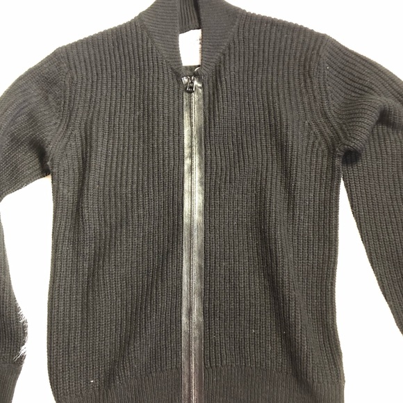 ‼️WEEKEND SALE‼️ Cheap Monday☀️Knit black zip up sweater - Picture 4 of 12